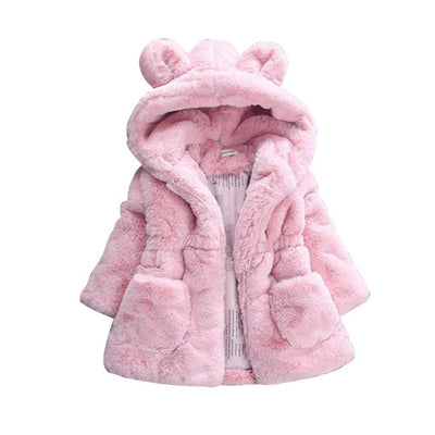 girl's fur coat