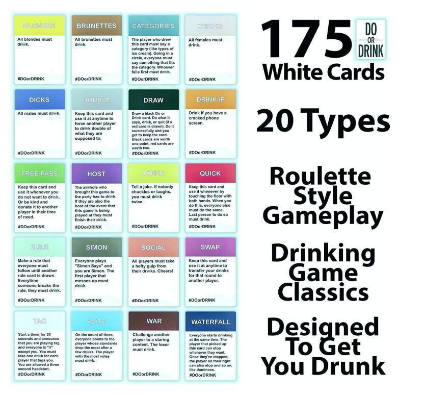 Board Games Drinking Card Game For Adults