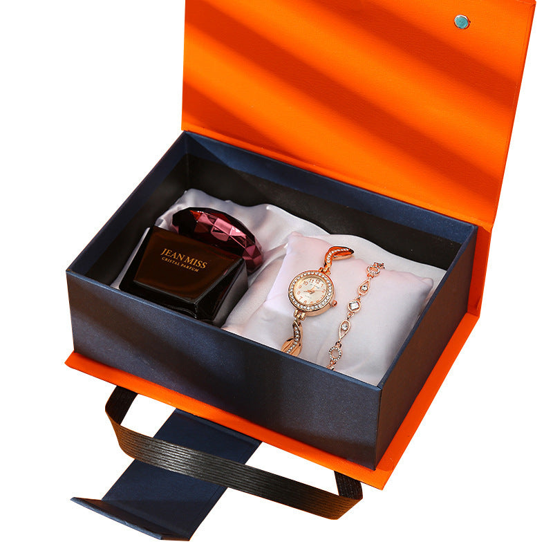 Hand Gift Set Watch Lipstick Perfume Gift Box