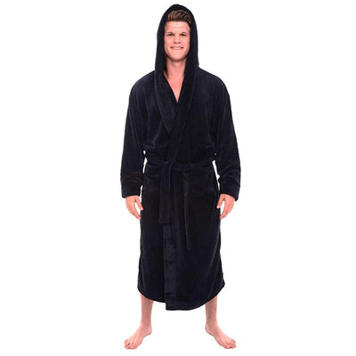 longer bathrobe long-sleeved gown