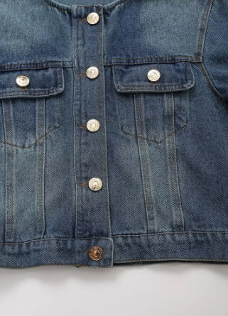 Women's Clothing Fashion Short Denim Jacket Coat