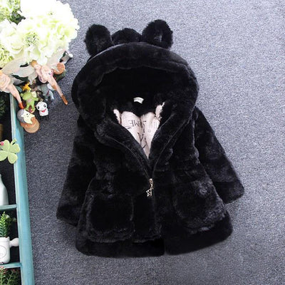 girl's fur coat