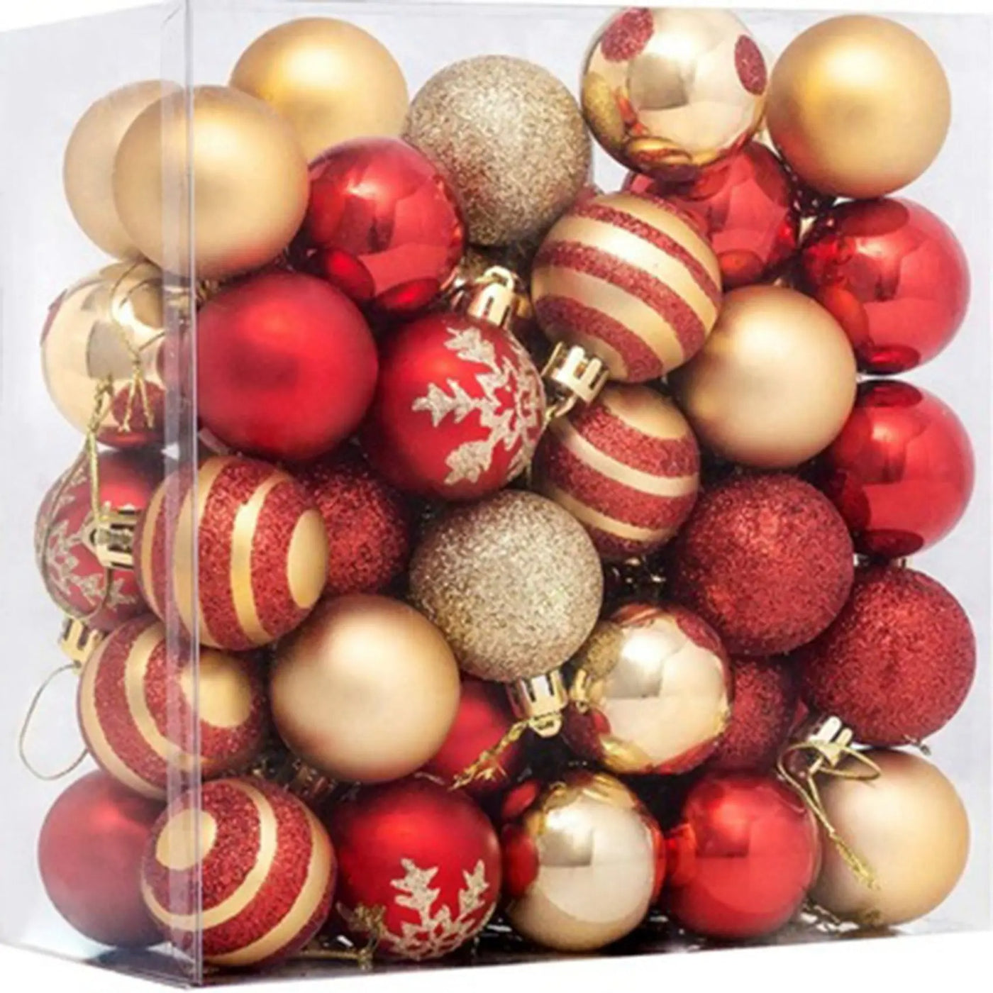 50Pcs Christmas Tree Decorations Balls Bauble