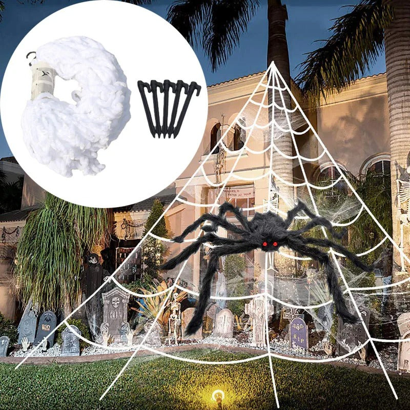 5m Halloween Spider Triangle Web