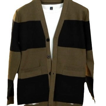 Men's Striped Cardigan