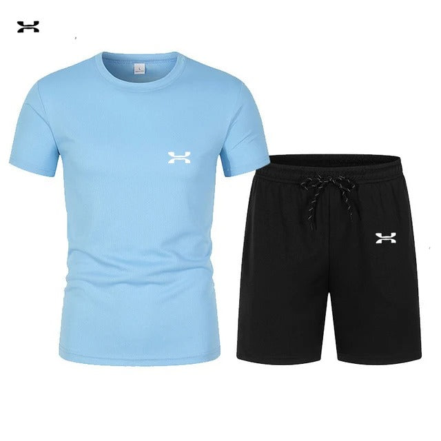 short sleeved T-shirt and sports shorts - KESH FASHION 