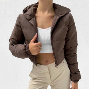 Cropped Bomber Jacket - KESH FASHION 