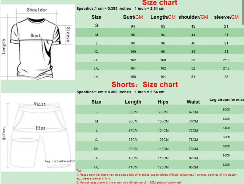 P Short Sleeve T Shirts+Sport Shorts Suit - KESH FASHION 