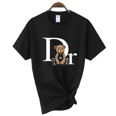 Luxury Brand Bear Print Women T-shirt - KESH FASHION 