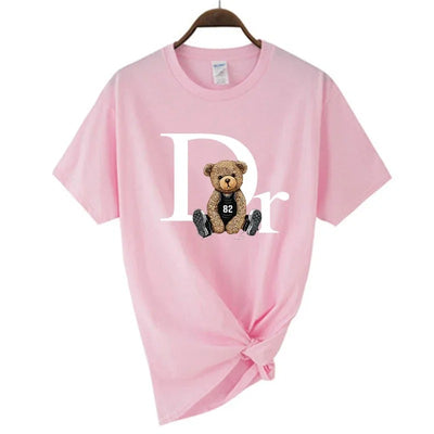 Luxury Brand Bear Print Women T-shirt - KESH FASHION 