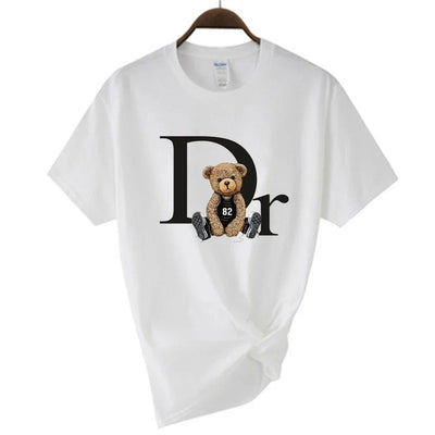 Luxury Brand Bear Print Women T-shirt - KESH FASHION 