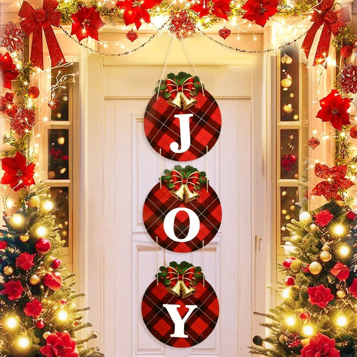 Christmas Wreaths JOY Hanging Pendant