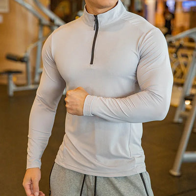 Long-Sleeved Training Zip up Top - KESH FASHION 