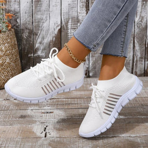 Woman Casual Lace Up Flats Shoes - KESH FASHION 