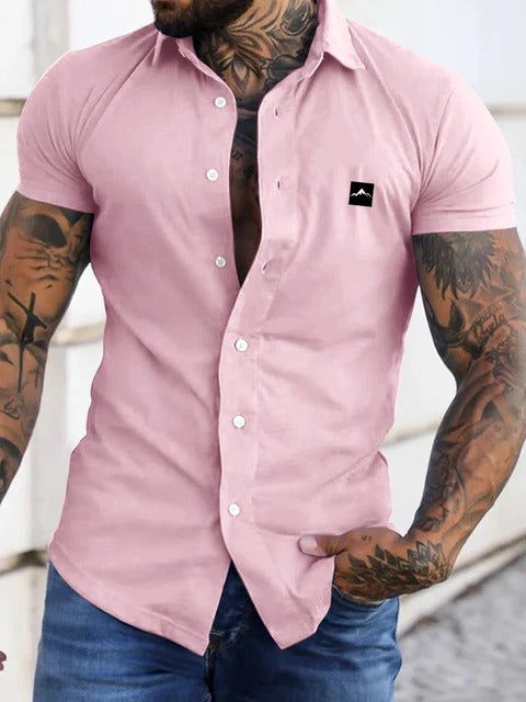 men's short-sleeved shirt