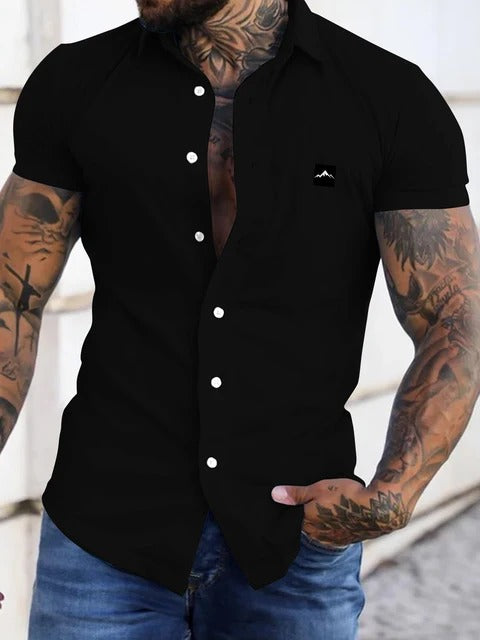 men's short-sleeved shirt