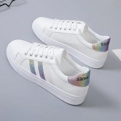 Casual Shallow White Woman's Trainers - KESH FASHION 