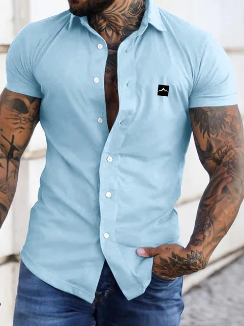 men's short-sleeved shirt