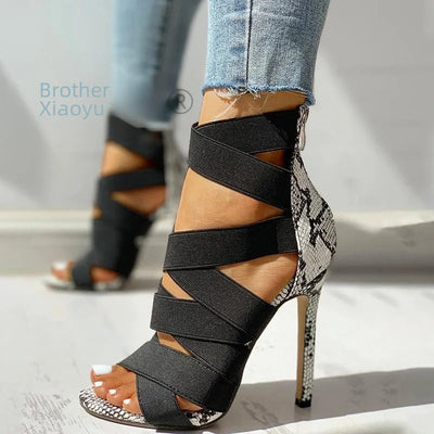 Sexy High Heel Hollow Mesh Shoes - KESH FASHION 