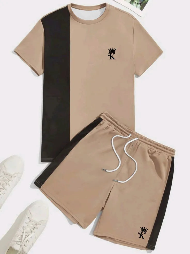 Short Sleeved T-Shirt+Shorts 2-Piece - KESH FASHION 