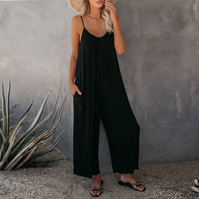 Women Sleeveless Straps Jumpsuits - KESH FASHION 