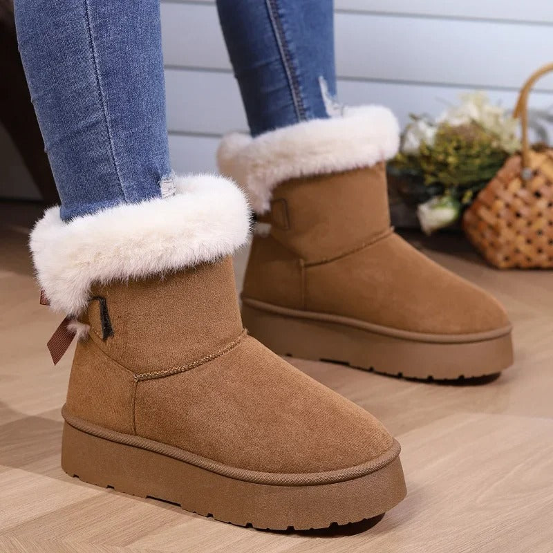 women's Low-top fur boots - KESH FASHION 