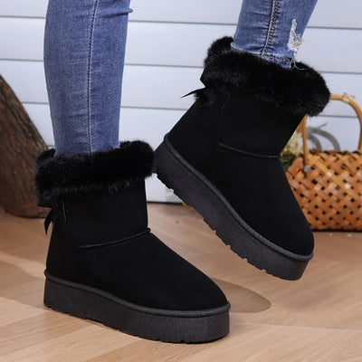 women's Low-top fur boots - KESH FASHION 