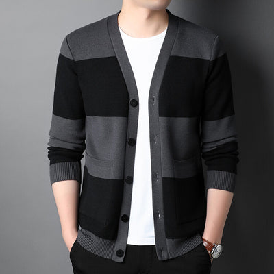 Men's Striped Cardigan