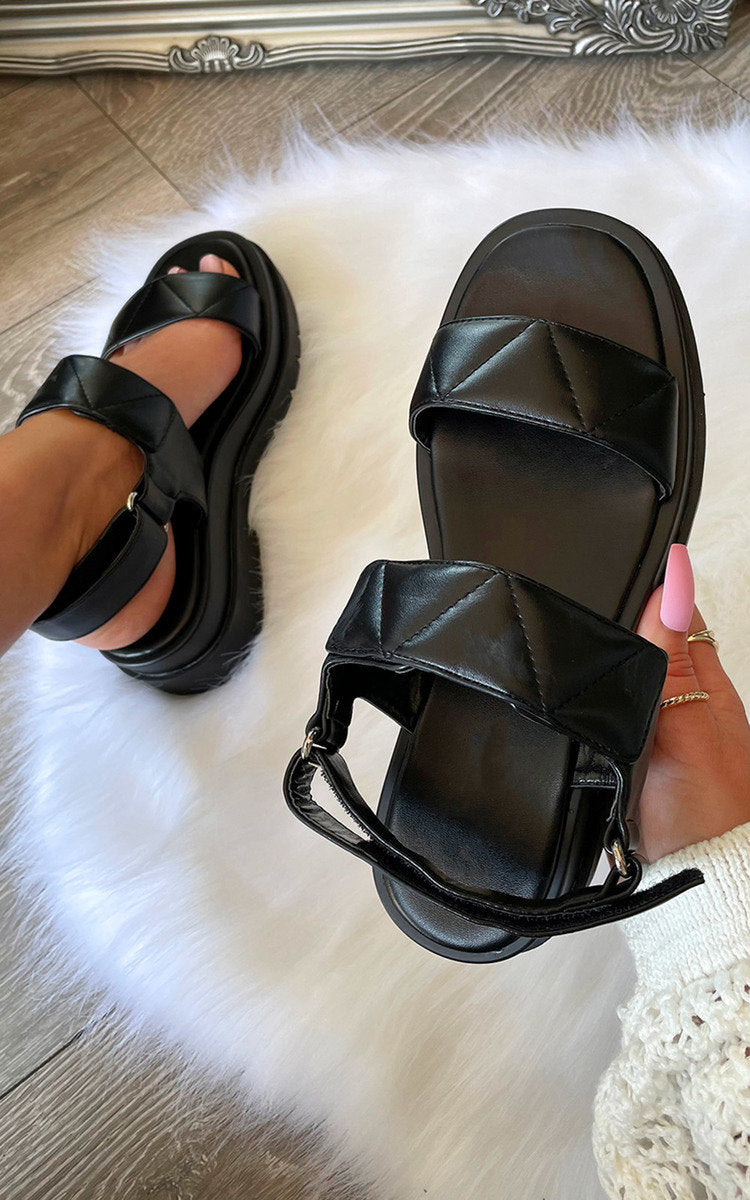 Velcro Strap Chunky Sandals