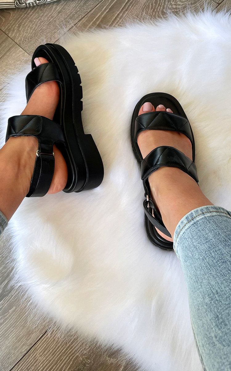 Velcro Strap Chunky Sandals