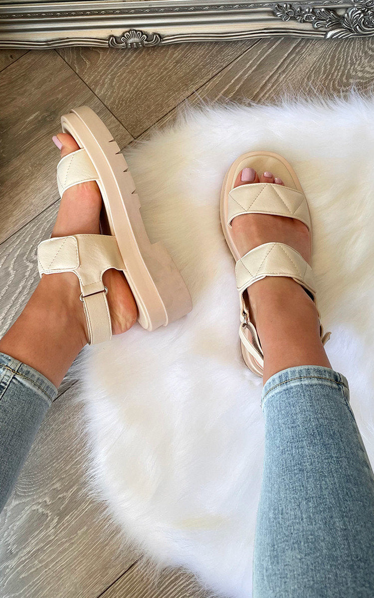 Velcro Strap Chunky Sandals