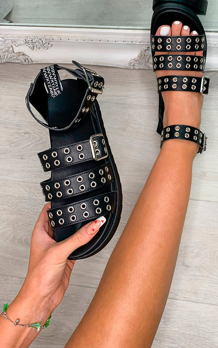 Chunky Platform Eyelet Sandals