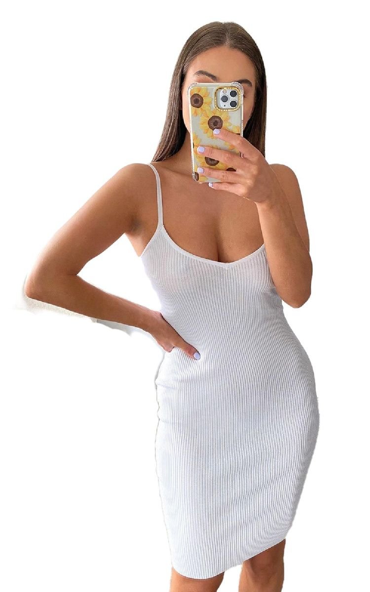 Knitted Bodycon Midi Dress