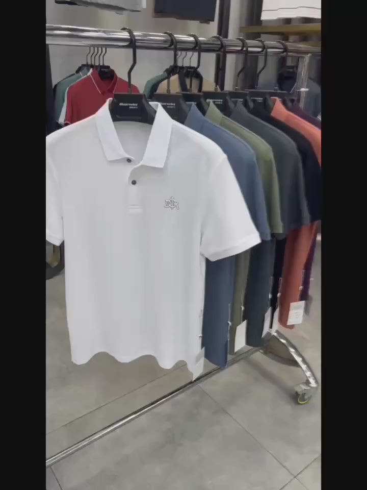 100%Cotton Men's Polo Shirt Luxury Brand