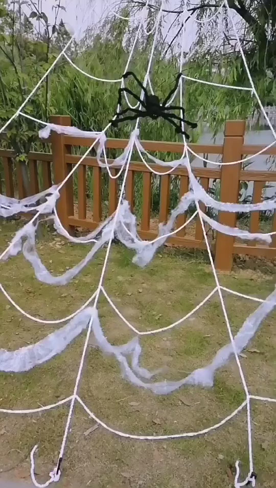 5m Halloween Spider Triangle Web